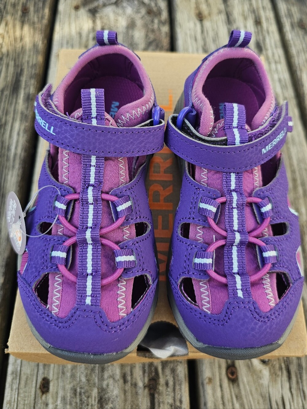 Merrell Toddler Purple HydroH20 Hiker Sandals NEW